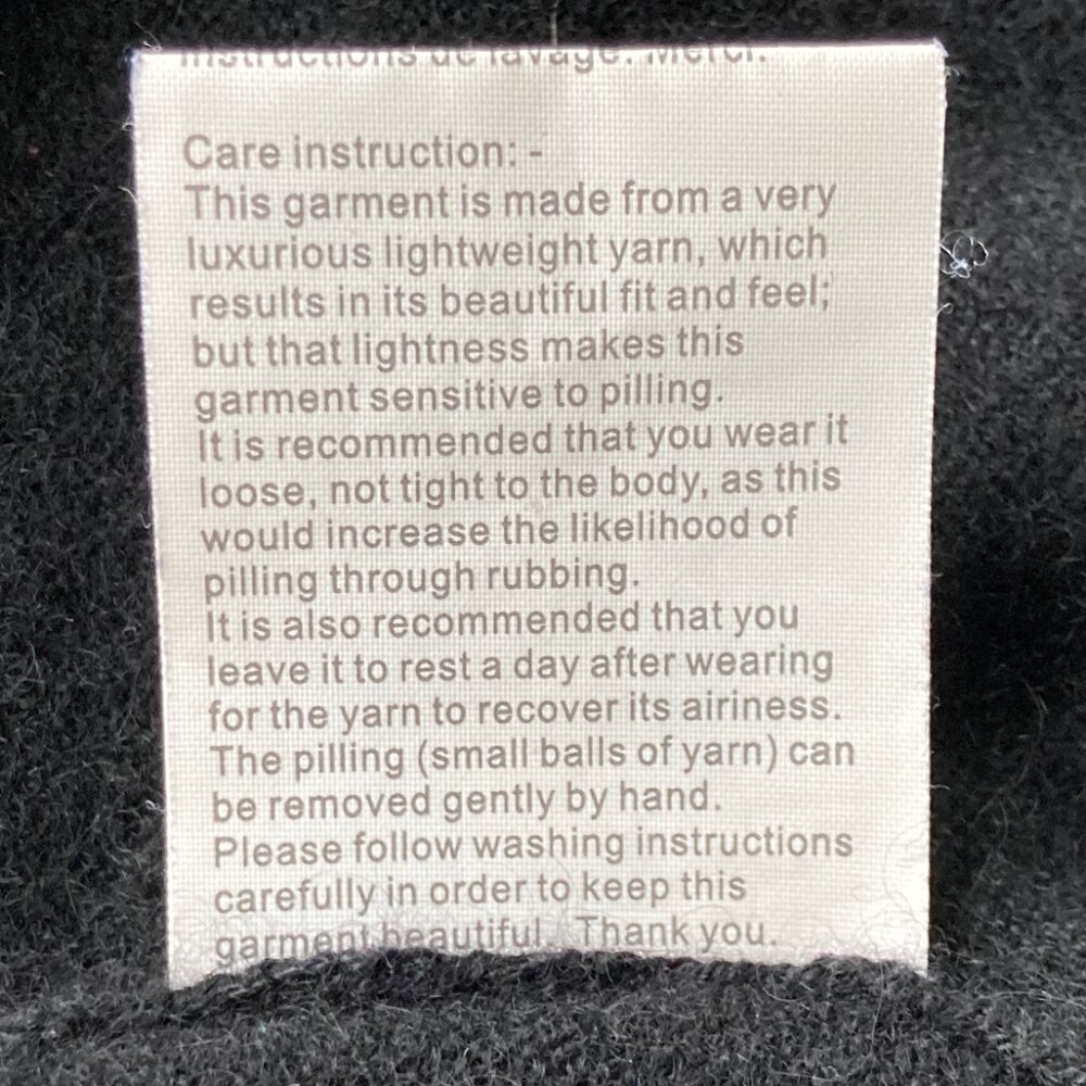 Magaschoni Cashmere Fringed Open Cardigan - Picture 8 of 8